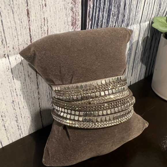 Rockstar Attitude Silver Wrap Bracelet - Picture 5 of 9